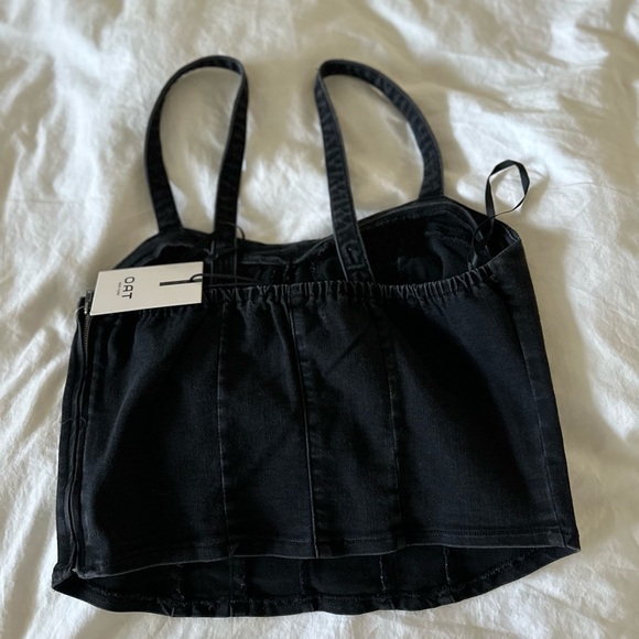 OAT New York Denim Top NWT - Picture 3 of 4